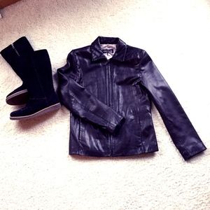 Couture Black Leather Jacket